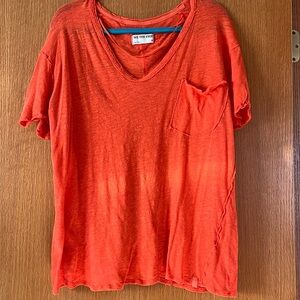 Free People Short sleeve pocket top